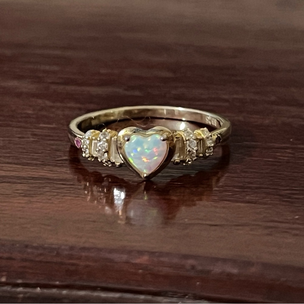 Stella Opal Heart Ring